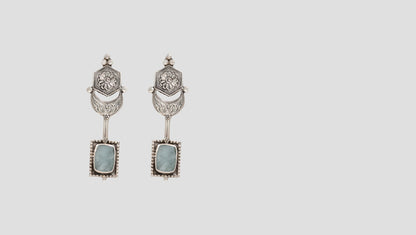 "Effortless Elegance: Sangeeta Boochra Silver Handcrafted Earrings "