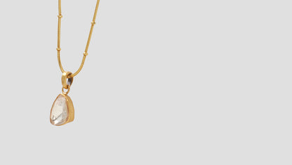 Gold Glow: Sangeeta Boochra Moissanite Pendant & Earrings