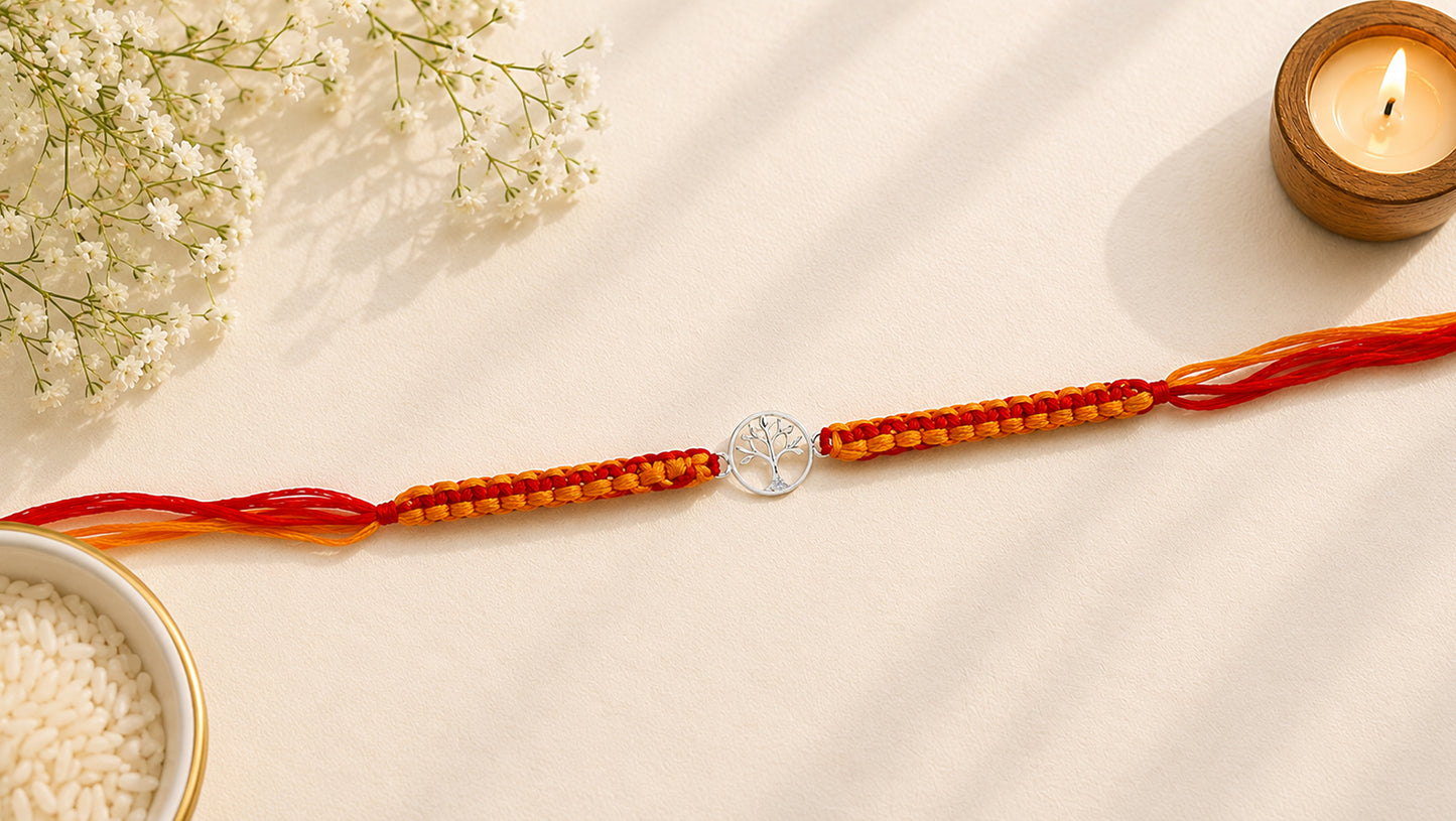 Luxury Sterling Silver Tree of Life Rakhi | Sangeeta Boochra