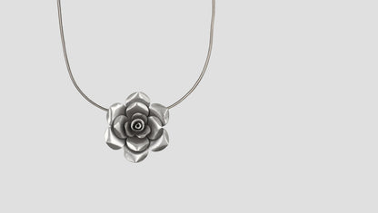 Sangeeta Boochra Designer Oxidised Silver Floral Dual-Wear Pendant Brooch