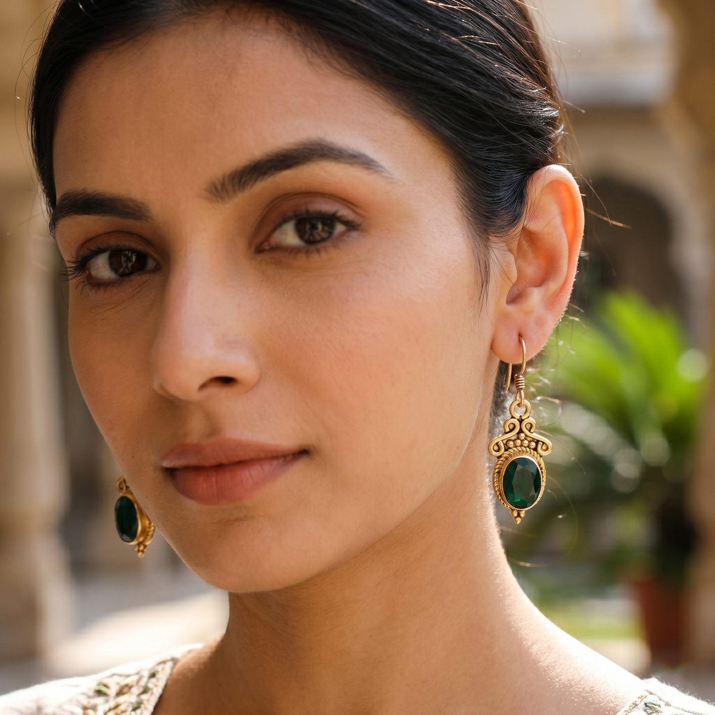Sangeeta Boochra Heritage Gold Plated Danglers