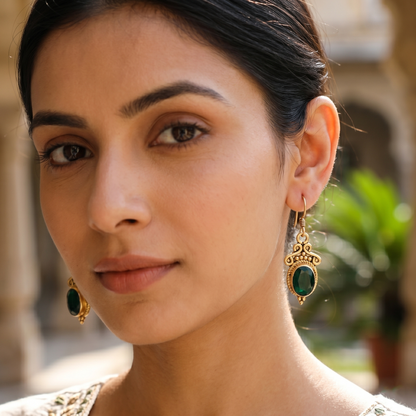 Sangeeta Boochra Heritage Gold Plated Danglers