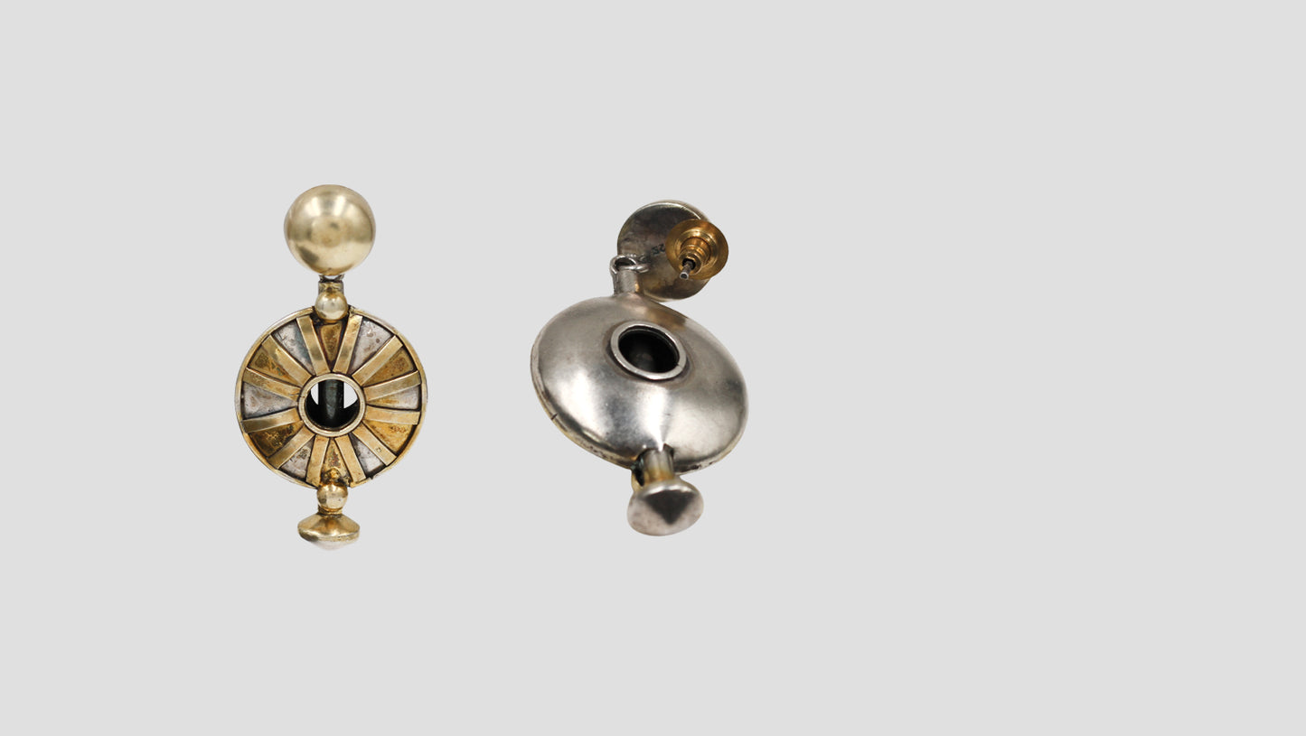 Sangeeta Boochra Antique Finish Dual Tone Earrings