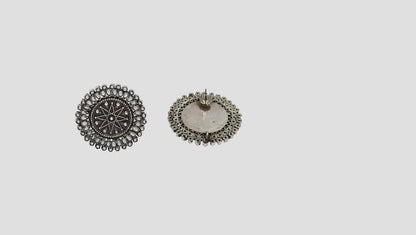 Sangeeta Boochra Classic Floral Statement Earrings