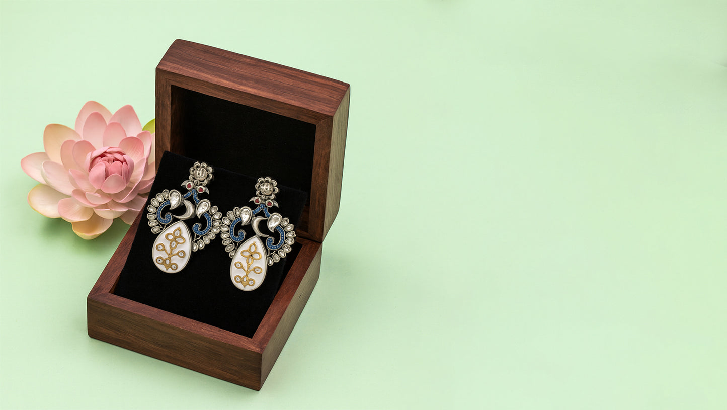 Sangeeta Boochra Designer Silver Earrings – A Blend of Heritage & Craft