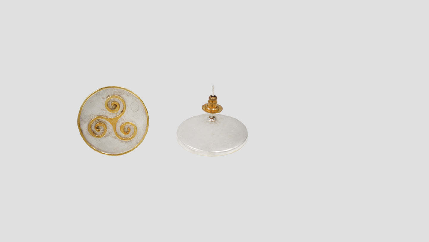 Sangeeta Boochra Minimal Dual Tone Statement Studs