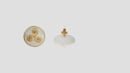 Sangeeta Boochra Minimal Dual Tone Statement Studs