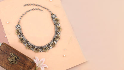 Sangeeta Boochra Handcrafted Silver & Gold-Tone Tribal Necklace