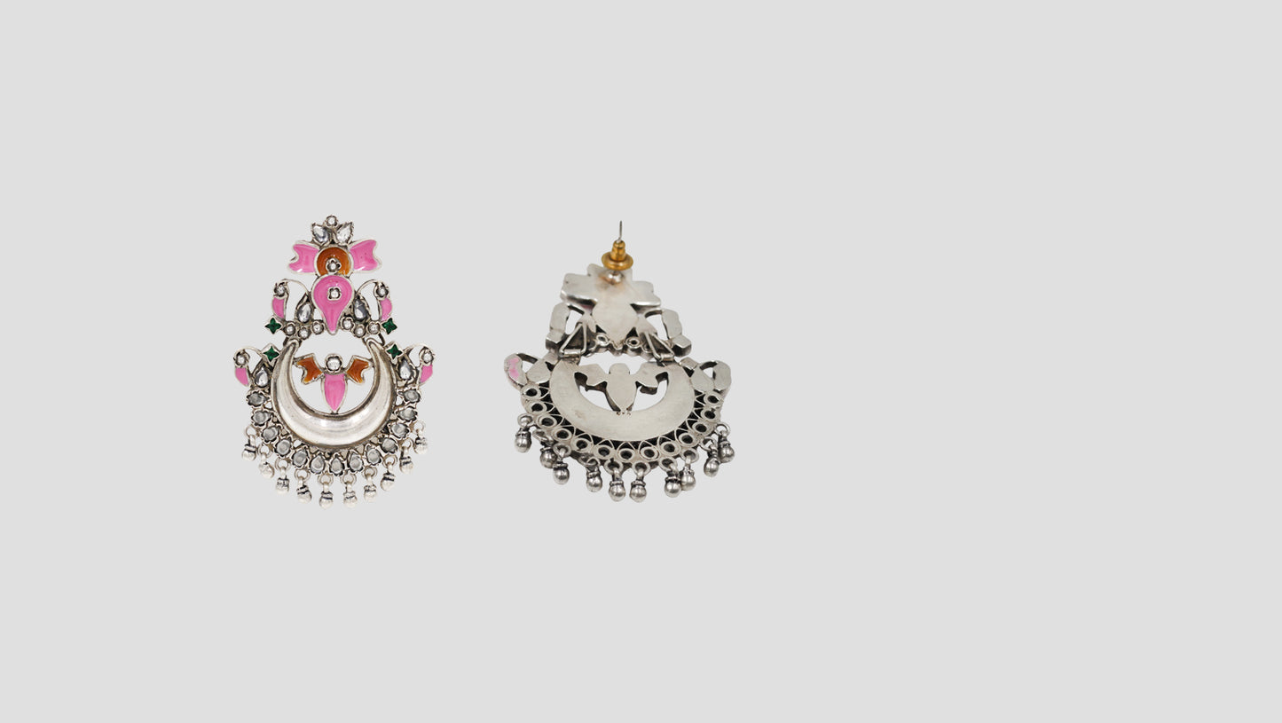 Sangeeta Boochra Heritage Enamel Statement Earrings