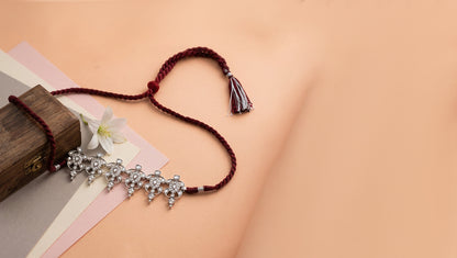 Regal Kundan Silver Choker by Sangeeta Boochra