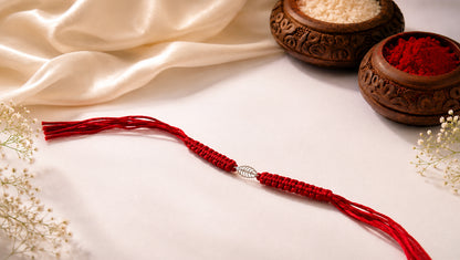925 Sterling Silver Leaf Rakhi | Sangeeta Boochra