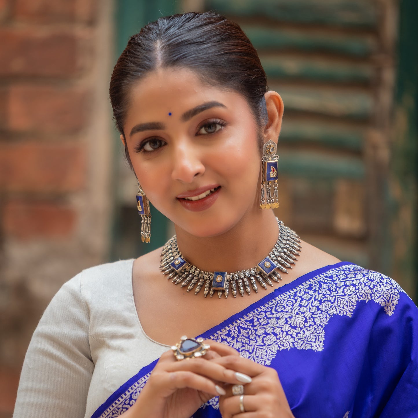 Swastika Ghosh in Signature Silver by Sangeeta Boochra