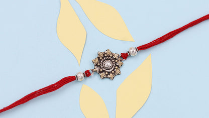 Sangeeta Boochra "925 Sterling Silver Rakhi: Timeless Bond"