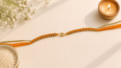 Designer Evil Eye 925 Silver Rakhi | Sangeeta Boochra