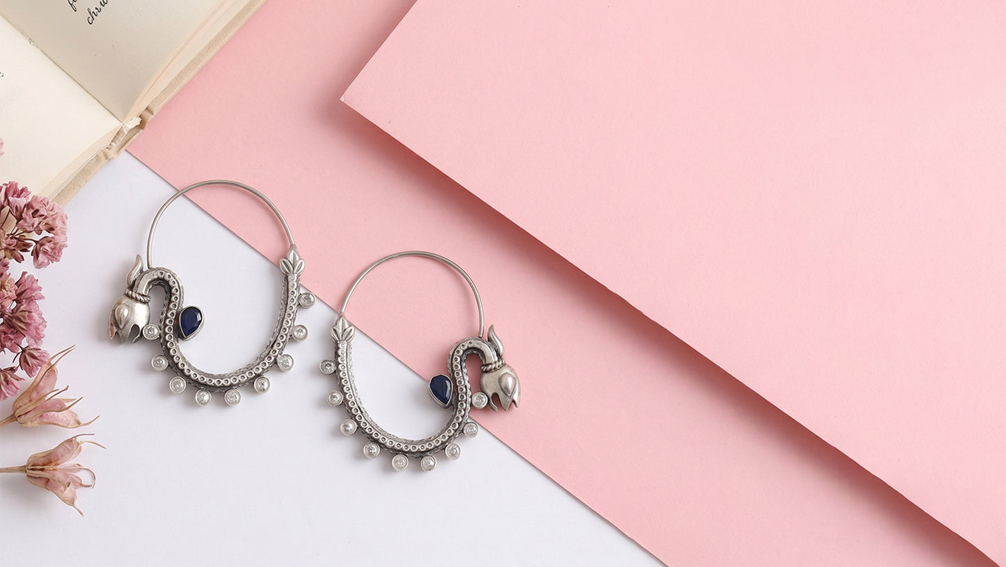 Artisan Heritage Hoop Earrings by Sangeeta Boochra