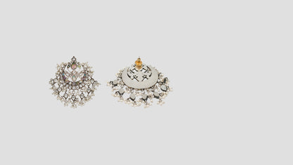 Sangeeta Boochra Heritage Pearl & Kundan Statement Earrings