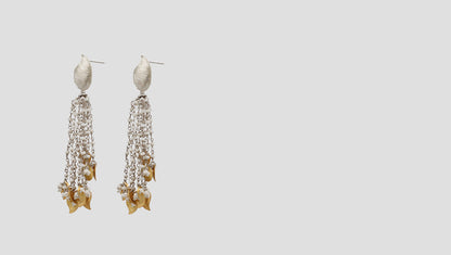 "Artisan Drops: Sangeeta Boochra’s Signature Silver Hanging Earrings "