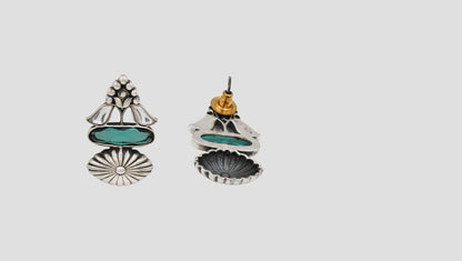 Sangeeta Boochra Oxidised Silver Statement Studs