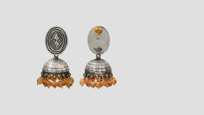 Sangeeta Boochra Artisan Silver Jhumka Earrings