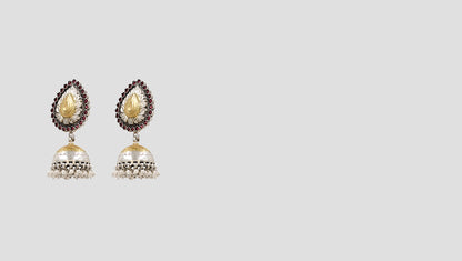 Royal Heritage: Sangeeta Boochra Silver Jhumka Earrings