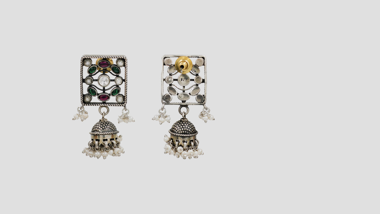 Sangeeta Boochra Traditional Kundan & Pearl Drop Earrings
