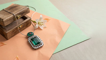 Sangeeta Boochra Heritage Moissanite Statement Pendant