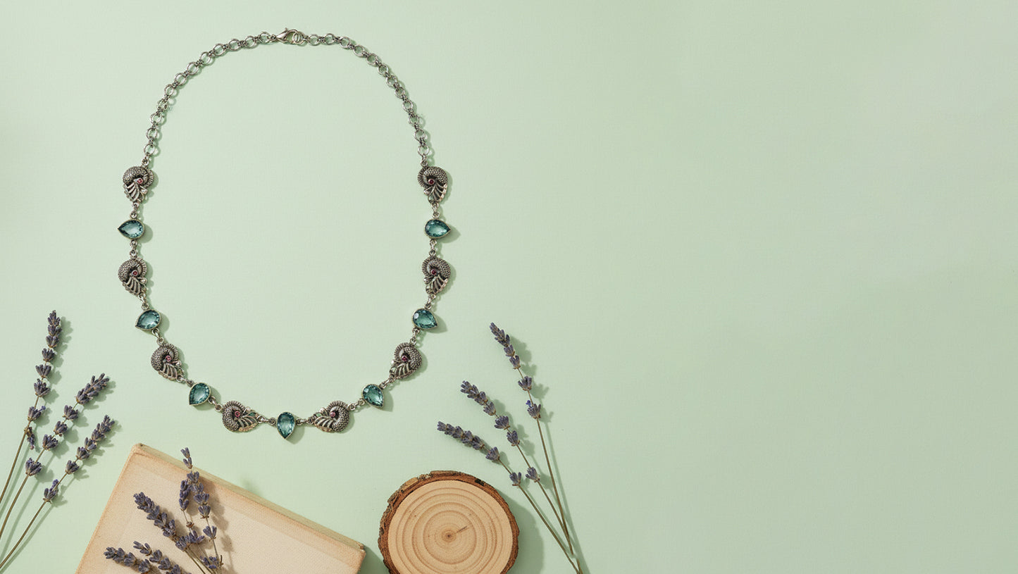 Sangeeta Boochra Handcrafted Silver Necklace