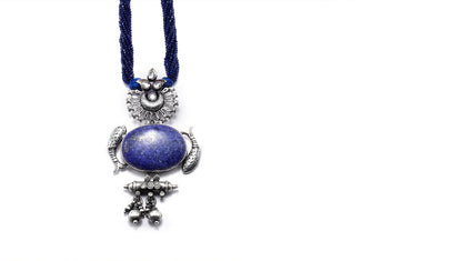 Vividh- Silver Jahanara Necklace
