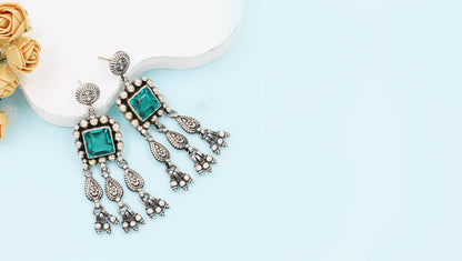 Traditional Silver Handcrafted Earrings by Sangeeta Boochra