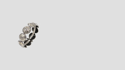 Timeless Beauty: Sangeeta Boochra Floral Silver Bangle