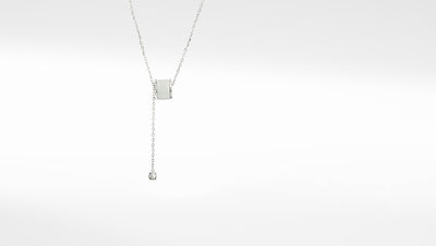 Sangeeta Boochra Women and Girls Rhodium-Plated CZ Studded Sterling Silver Pendant Necklace