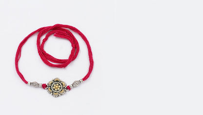 Sangeeta Boochra "925 Sterling Silver Rakhi: Timeless Bond"