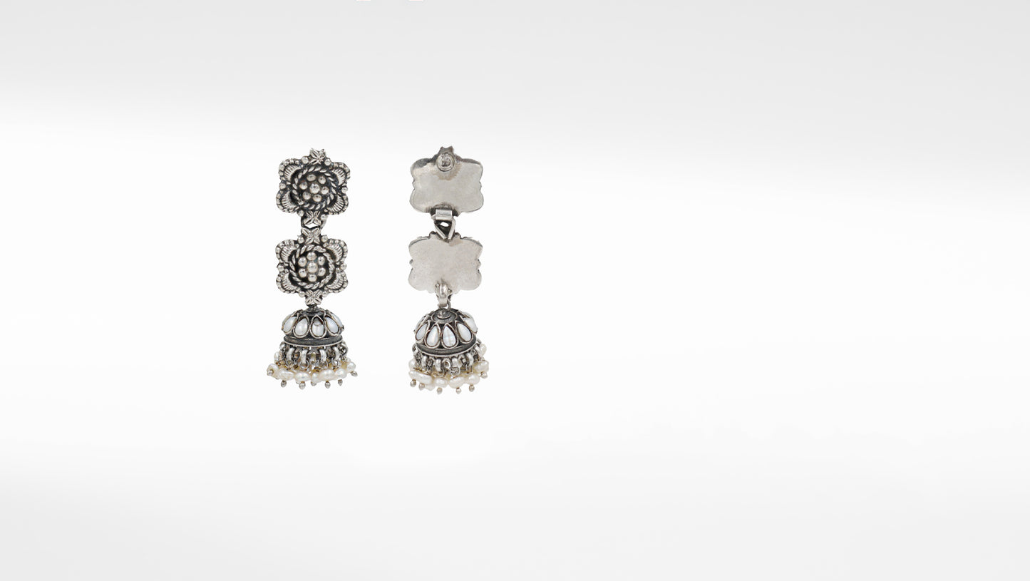 Silver Lurice Earring