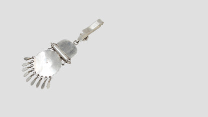 Divine Elegance: Sangeeta Boochra Handcrafted Silver Keychain