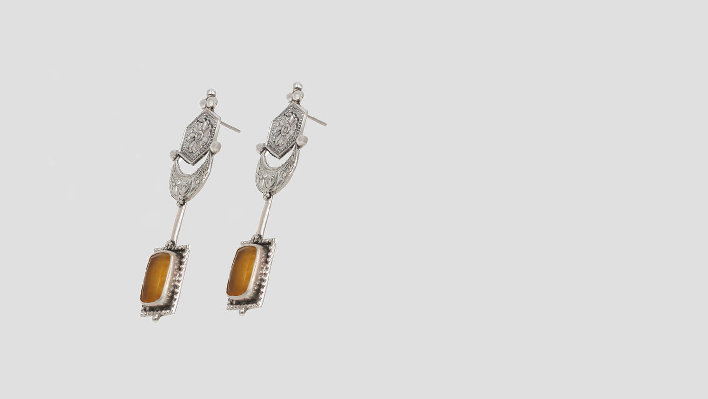 "Timeless Craft: Sangeeta Boochra Silver Handcrafted Earrings "