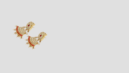 "Gilded Grace: Sangeeta Boochra Kundan Earrings "