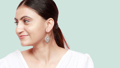 Sangeeta Boochra silver Earring