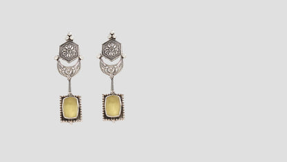 "Artisan Charm: Sangeeta Boochra Silver Handcrafted Earring "