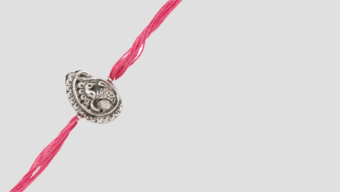 Handcrafted Silver Rakhi by Sangeeta Boochra