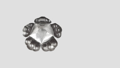 Sangeeta Boochra Classic Oxidised Silver Floral Charm Pendant