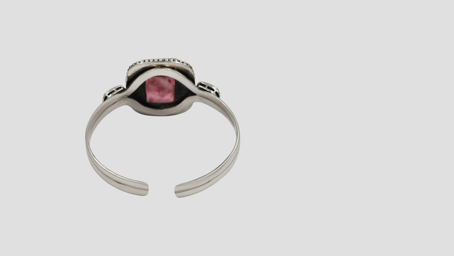 Sangeeta Boochra Handcrafted Silver Bracelet with Stone Detailing