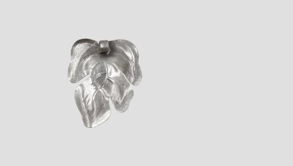 Handcrafted Oxidised Silver Flower Pendant by Sangeeta Boochra