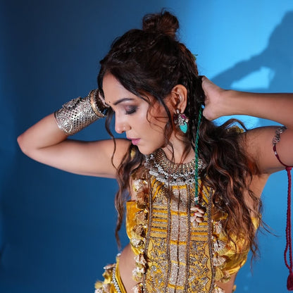 Neeti Mohan In Sangeeta Boochra Silver Jewellery Collection