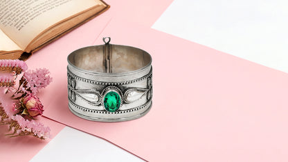 Sangeeta Boochra Artisan Crafted Silver Bangle