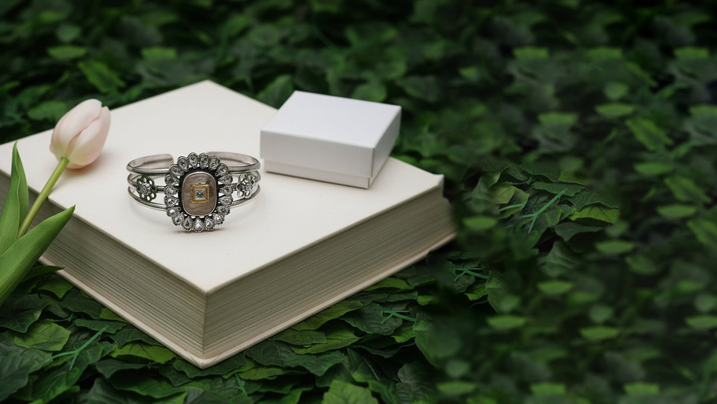 Heirloom Glow Handcrafted Silver Bracelet by Sangeeta Boochra