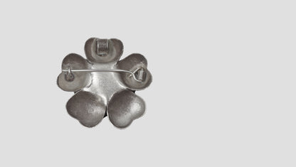 Sangeeta Boochra Vintage-Inspired Oxidised Silver Floral Pendant
