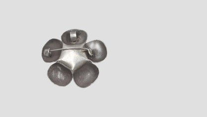 Sangeeta Boochra Artistic Oxidised Silver Floral Accessory with Pendant & Brooch Functionality