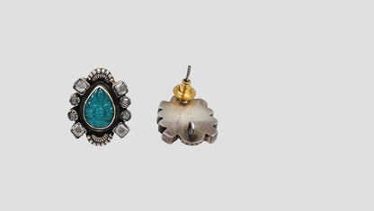 Sangeeta Boochra Handcrafted Oxidised Silver Earrings