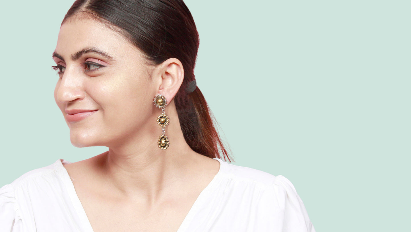 Gold Plated Silver Earring