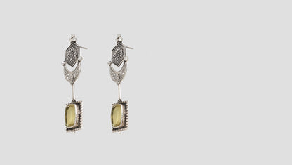 "Artisan Charm: Sangeeta Boochra Silver Handcrafted Earring "